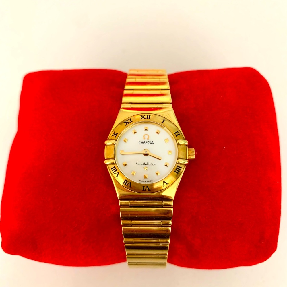 Saudi gold21K Omega Watch.( 875 gold )